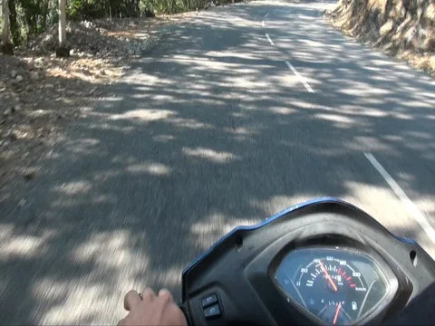 Riding through valley Stock Footage 72335741