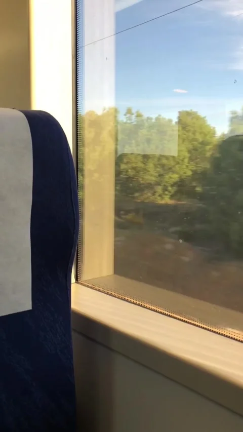 Riding on train Vídeo Stock 323320432