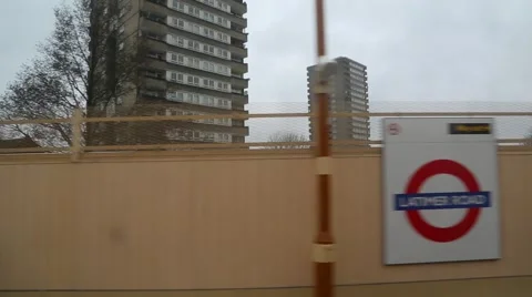 Riding By Train Station Video stock 43666872