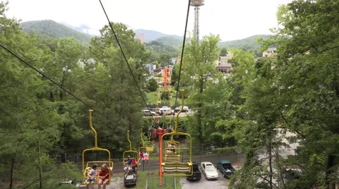 Riding on trolley Stock Footage 57391488