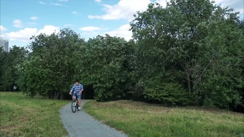 Riding uphill Stock Footage 77662783