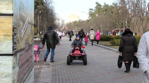 Riding on the vehicle Stock-Footage 46473369