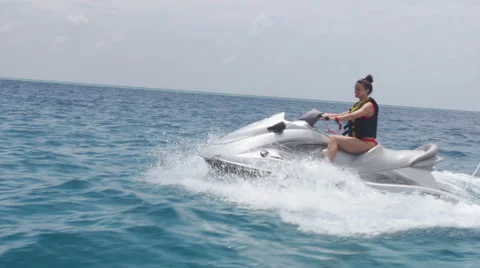 Riding The Waves Stock Footage 48133979