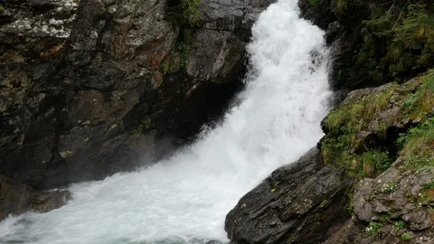 Riesachfall or Riesach waterfall Stock Footage 114459140