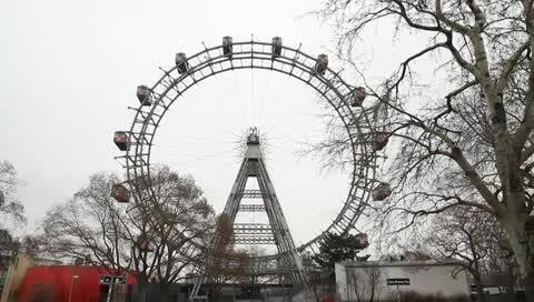 Riesenrad in Vienna, Austria Vídeos de archivo 10689415