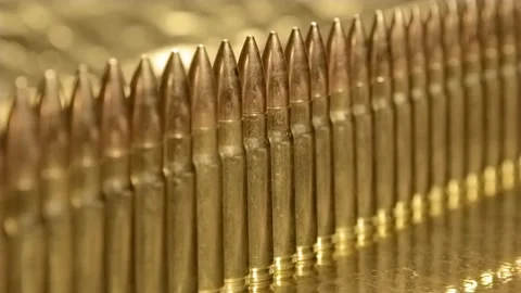Rifle ammo Stock Footage 131265148