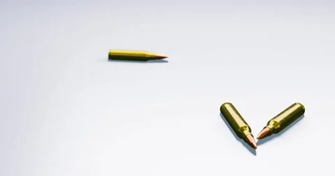 Rifle bullet 3d render Stock Footage 197524670