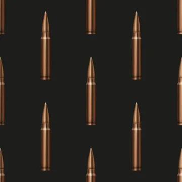Rifle Bullets pattern background Illustrazione stock