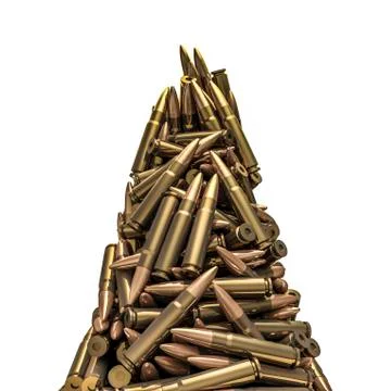 Rifle bullets peak Illustrazione stock