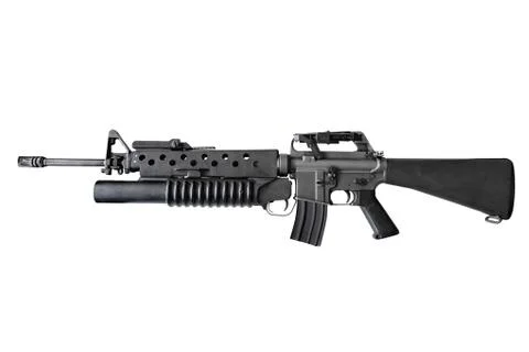 Rifle with a grenade launcher compound Stock Photos