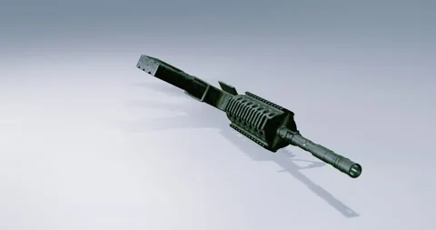 Rifle gun dropping for control or violence Video stock 201509306