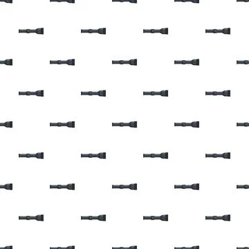 Rifle scope pattern creating seamless aiming accessories background Stock Illustration