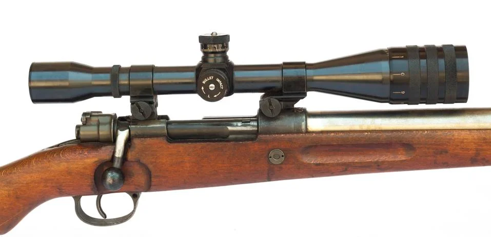 Rifle scope Foto stock