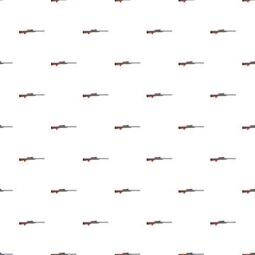 Rifle with scope seamless pattern background Illustrazione stock