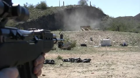 Rifle Shooting Stock Footage