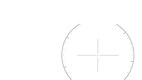 Rifle sniper scope range ring prores Stock Footage 342768639