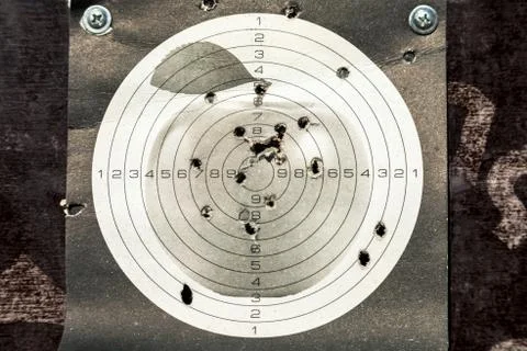 Rifle-Target on white background Stock-Fotos