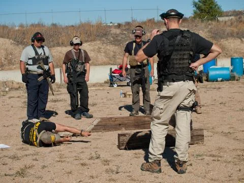 Rifle Training Stock Photos