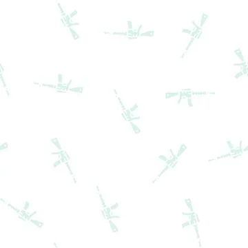 Rifle weapon glyph seamless pattern Stock Illustration