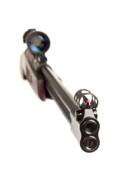 Rifle on a white background Stock Photos