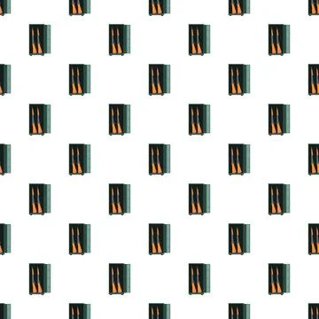 Rifles in weapon storage cabinet security pattern Stock Illustration