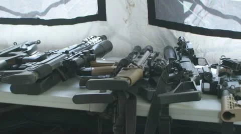 Rifles zoom-in 스톡 동영상 10833419