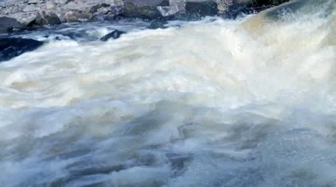 Rift with water splashes Stock Footage 10946933