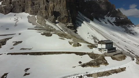 Rifugio Auronzo side view 스톡 동영상 155176417