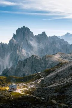 Rifugio Lavaredo 库存照片