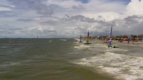 Rig Run Sailboat Race Stock Footage 204829277