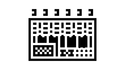Rig setup cryptocurrency mining glyph icon animation 動画素材 326146771
