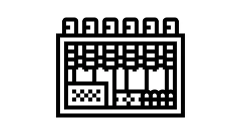 Rig setup cryptocurrency mining line icon animation 動画素材 326126909