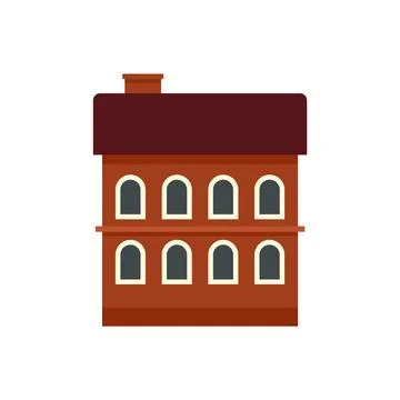 Riga building icon flat isolated Ilustración de archivo