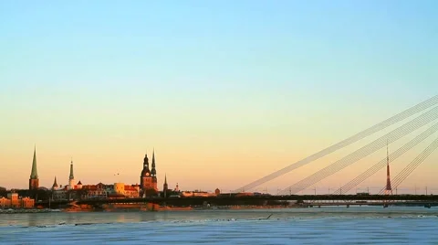 Riga capital of Latvia Stock Footage 2681442