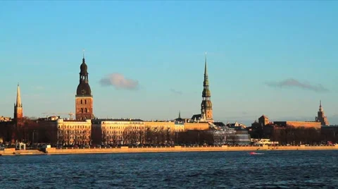 Riga capital of Latvia Stock Footage 2682710