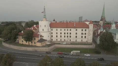 Riga castle Video stock 149040403