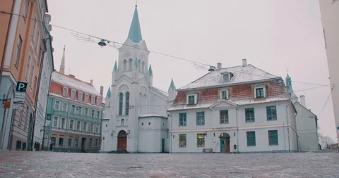 Riga Castle - Riga, Latvia (4K) Stock Footage 102263380
