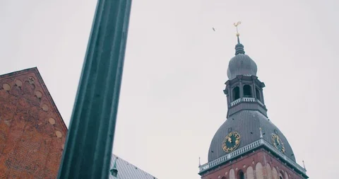 Riga Cathedral - Riga, Latvia (4K) [SLIDE] Stock Footage 102263754