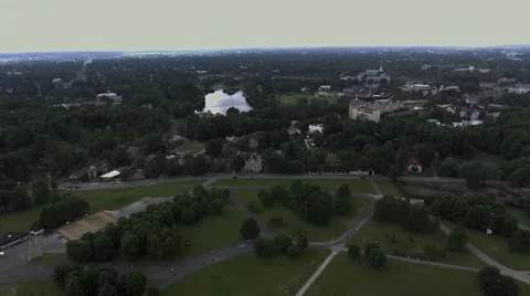Riga city bird eye view Stock Footage 65192876