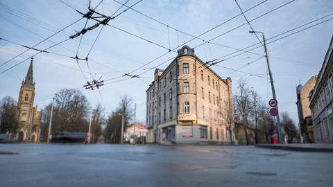 Riga city time lapse Stock Footage 88474872