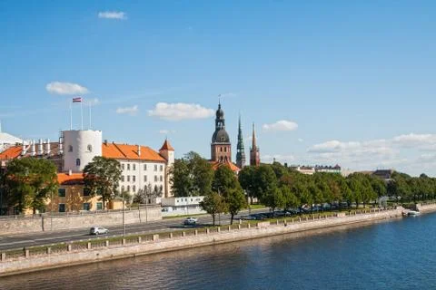 Riga cityscape Stock Photos