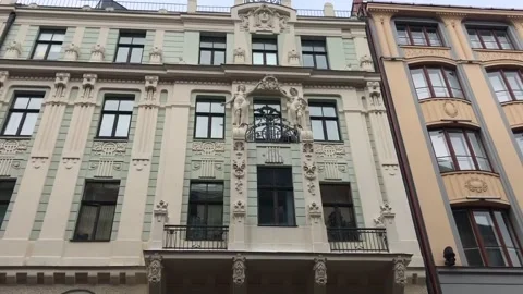 Riga, Latvia, A large brick building Stock-Footage 134419152