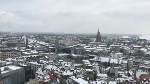 Riga, Latvia, A view of a city Stock Footage 134473293