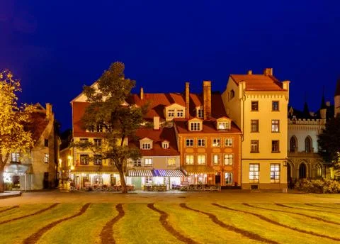 Riga. Livu Square. Stock Photos