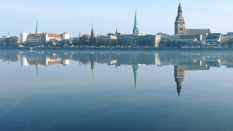 Riga Old Town Skyline 動画素材 97300784