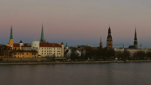 Riga Old Town Skyline 動画素材 98416099