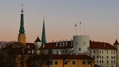 Riga Old Town Skyline 動画素材 98416322