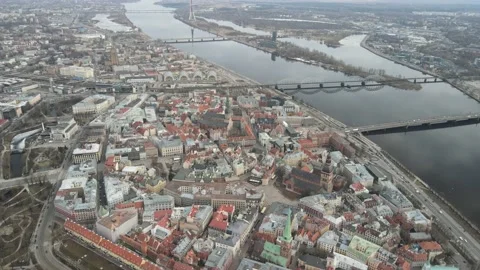 Riga sky view panorama 動画素材 159281806