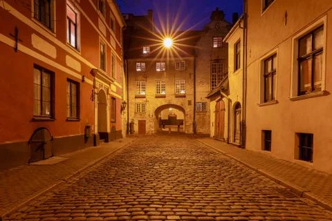 Riga. The Swedish Gate. Stock Photos