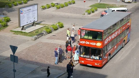 Riga Tourist Square 3 Stock Footage 115133741